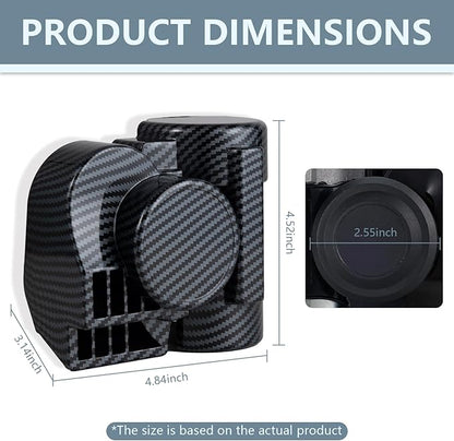 Air Horns - 150DB Super Loud horn kit for Car, Motorcycle, Truck, Boat, & Pickup - 12V Train horn with Horn Cover,Compatible with motorbike