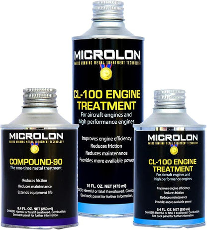 Microlon Cl100 High Performance Engine Treatment Kit for 4-Cylinder Engine