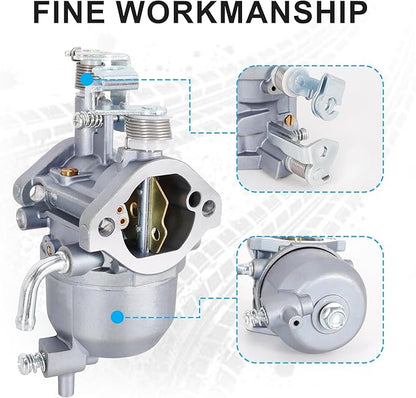 Carburetor Compatible with Engine E-Z-GO RXV, 2010-2014 Valor ST 400 MPT 800 Refresher 1200 Cushman 280 Commander 2200 Bellhop, 2010-2015 TXT, Carburetor for 13HP FJ400D Engine Motor Golf Cart