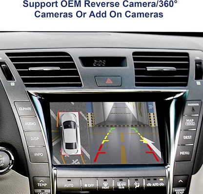 Wireless/Wired Phone Mirroring Android Auto Interface Upgrade Kit for Lexus 2005-2008 is, Support Wireless CarPlay, AirPlay, Cameras, Retaining Car OEM Monitor, Control System