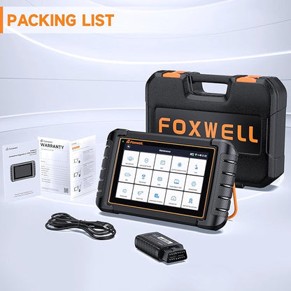 2025 FOXWELL Scanner NT809BT Bidirectional Scan Tool, All System OBD2 Scanner Diagnostic Tool, Car Code Reader with 30 Resets, Car Diagnostic Scanner for All cars, Wireless Automotive Diagnostic Tools