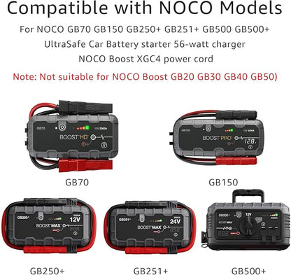 14V4A 56W Power Adapter Compatible with NOCO GB70 GB150 GB250+ GB251+ GB500 GB500+ Genius Boost Ultra Safe Lithium Jump Starter Battery XGC4 XGC Output Power Supply 56-Watt NOCO Boost Charger