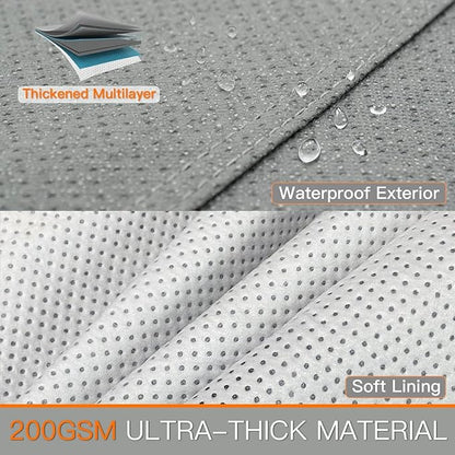 Kayme Heavy Duty Car Cover Waterproof All Weather, Full Exterior Covers Sun Rain UV Protection. Universal Fit Chevrolet Corvette, Acura TSX ILX, Porsche 911, BMW 3 4 Series, Lexus is 250 300 Etc.