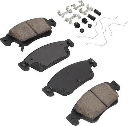 Premium Ceramic Front Brake Pads (1001-1287C) Compatible with INFINITI G35 2007-2008, INFINITI G37 2008-2013, INFINITI Q60 2014-2016