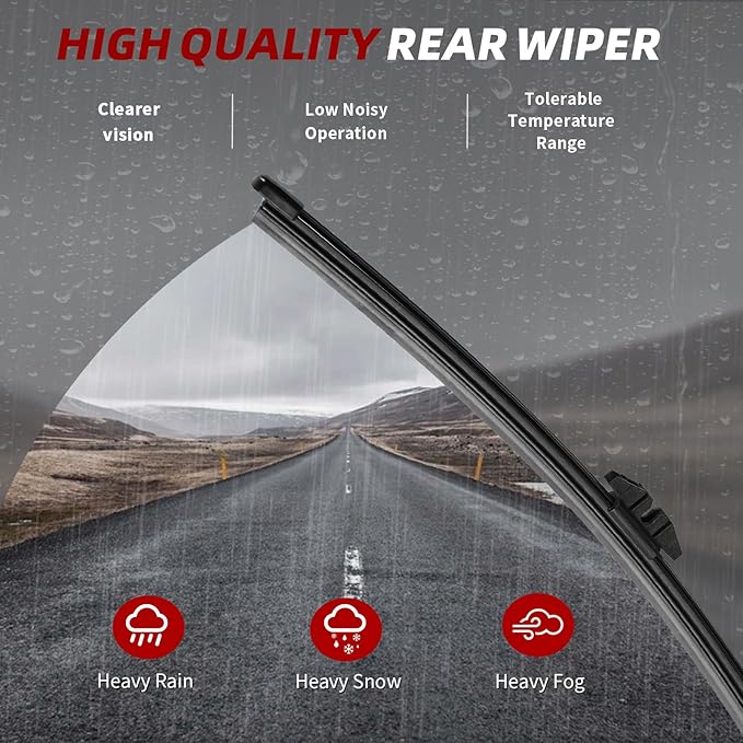 OTUAYAUTO Premium Windshield Wiper Blades - Replacement for Ford Explorer 2020-2023 - Precision Fit, All-Weather Performance, Front and Rear Wiper Blades, Pinch Tab - 26"+21"+11" (Pack of 3)