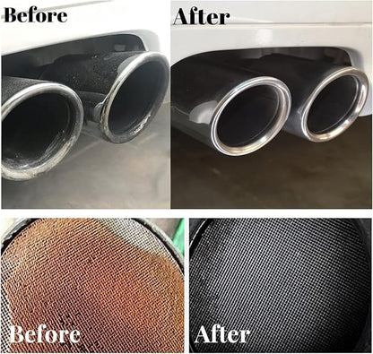 Catalytic Converter Cleaner, Auto Parts Engine Auto Parts Engine Cleaner, Pipe Carbon Removal Cleaner Treatment Additive Oil, Fuel System Treatment Oil for Gas and Diesel Car (2PCS*120ML) ﻿