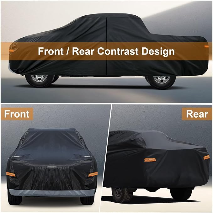 Kayme Truck Cover Custom Fit Chevrolet Colorado(2003-2025) Extended/Crew Cab SB. Full Exterior Heavy Duty Outdoor Pickup Truck Car Cover Waterproof All Weather.Car Tarp for Wind Sun Dust Protection.