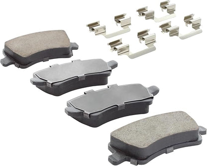 Premium Ceramic Rear Brake Pads (1001-1307AC) Compatible with 2008-2018 Volvo (S60/S60 Cross Country/V60/V60 Cross Country/V70/XC60/XC70)