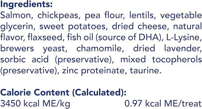 Get Naked Cat Calming Treats | Crunchy Salmon & Cheese Flavor | Feline Anxiety Relief & Stress Control | Grain-Free Cat Calming Product | Made in USA 2.5 oz