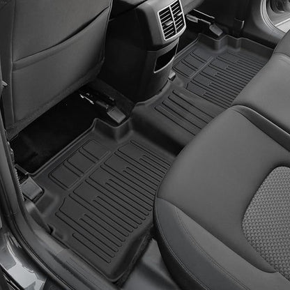 Floor Mats Set for 2023-2025 2026 Kia Sportage Gas, Full Coverage All Weather Floor Mats Cargo Mat with Backrest Protectors & Door Sill Guards for Sportage Accessories (No for Hybrid)