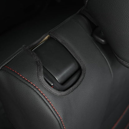RISINGSTAR Rav4 Seat Covers, fit 2019-2025 Toyota Rav4 XLE LE XLE Premium Limited Base SUV, not for Adventure and TRD-Off(Black&Red)