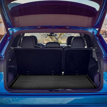 GINOWY-Floor Mats & Cargo Liner Set for Volkswagen Atlas Cross Sport 2020-2025, 5 Passenger, TPE All Weather Car Mats Floor Liners for VW Atlas Cross Sport Cargo Trunk Mat Accessories Mats