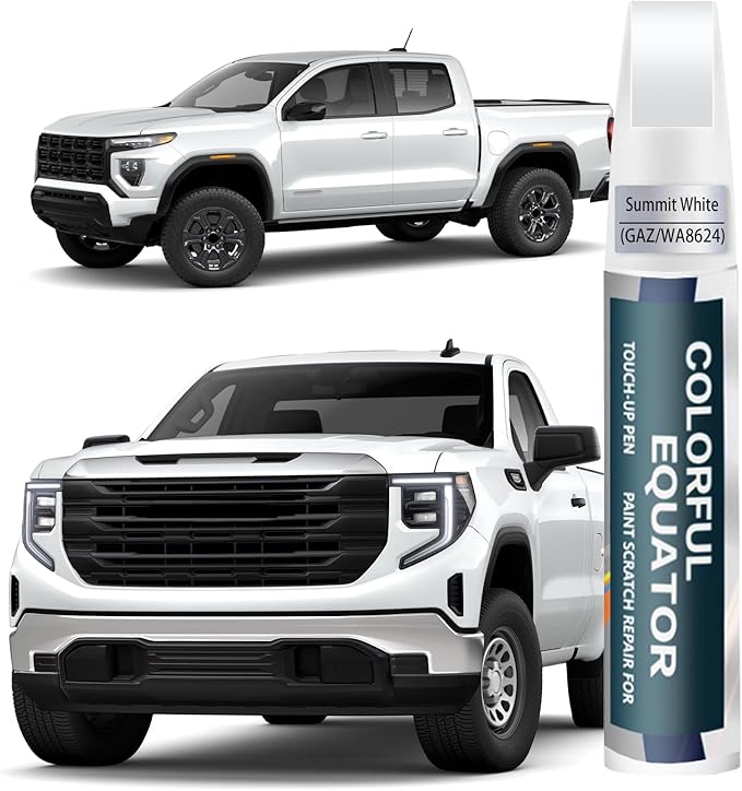 Summit White(GAZ/WA8624) Touch Up Paint for GMC, Car Paint Pen Scratch Repair Two-In-One Touch Up Paint, Premium Car Scratch Remover for Deep Scratches