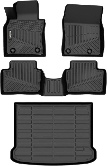 Binmotor-Floor Mats & Cargo Liner for Mazda 3 2019-2025(Only Hatchback), Heavy Duty Car Floor Mat Rubber Liners All Weather Car Mats for Mazda 3 Accessories
