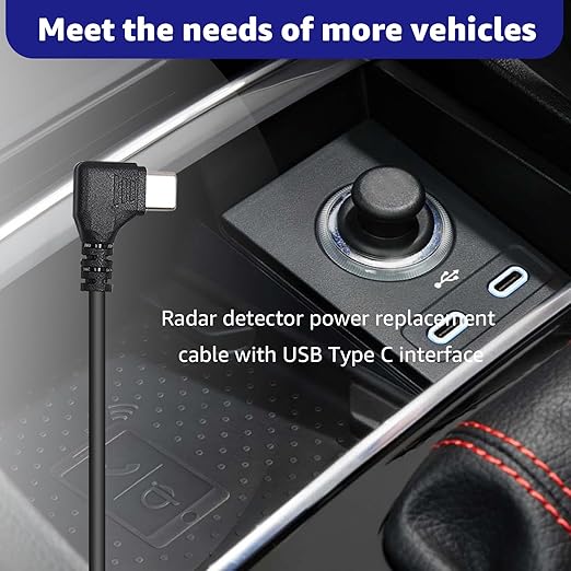 USB-C to RJ11 Plug Cable,Radar Detector Cable for Uniden R1 R3 R7 Escort MAX360 MAX 360c IX IXc Beltronics Cobra Passport 9500i Radenso XP etc(3.3FT)
