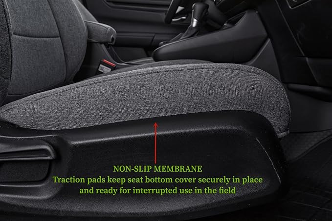 coverdream CRV Seat Covers Custom Fit for 2015 2016 Honda CRV LX,EX,SE,EX-L,Touring,Full Coverage,Airbag Compatible,Polyester Car Seat Protector(Full Set,Gray)