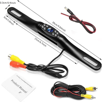 Kairiyard License Plate Backup Camera, Waterproof 170° View Rear View Reverse Camera Night Vision Back up Camera Systems for Cars Trucks Pickup SUVs Trailer