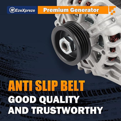 Ezexpreze 11311 New Alternator Replacement for 2007-2012 Hyundai Elantra 2.0L, 2010 2011 Kia Soul 2.0L, 2007-2009 Spectra 2.0L L4, 2655635, 600162, 3730023650, AVA0102, 40046020, 40046031