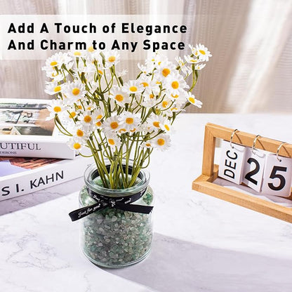 0.5 Lb/230g Green Aventurine Crystal Chips Bulk Crushed Stones, Natural Gemstones Jade Pebbles Marbles Tumbled Healing Crushed Quartz for Vase Fillers, Aquarium Gravel Rocks and Home Decoration