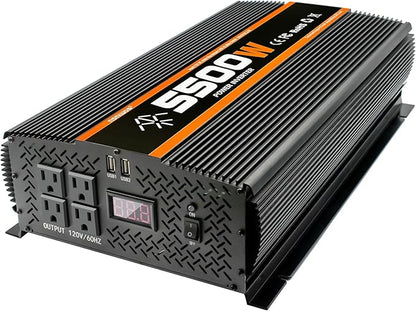 5500 Watt Inverter 5500W Inverter 12V to 110V/120V Power Inverter Truck RV Solar Power Inverter 5000 watt Inverter 12V to 110V Converter with LCD Display