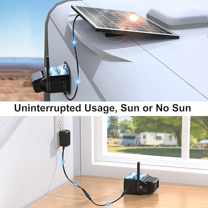 Haloview Byte Tango BT7 Solar Wireless 1080P Solar Powered Backup Camera with Touch Monitor for RV