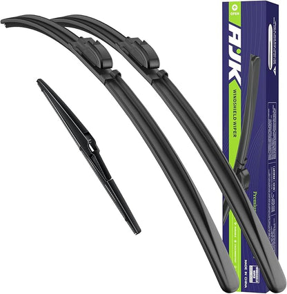 AJK Wiper Blades for Hyundai Tucson 2016 2017 2018 2019 2020 2021, 2 Piece All Weather OEM Quality Automotive Replacement Windshield Wiper Blades for My Car