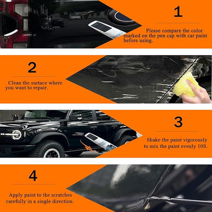 RR Ruby Red Metallic Tricoat Touch Up Paint for Ford, Car Paint Pen Scratch Repair Two-In-One Touch Up Paint, Premium Car Scratch Remover for Deep Scratches