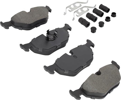 Premium Ceramic Rear Brake Pads (1001-0396C) Compatible with 1987-2005 BMW (318i/318is/320i/325i/325is/525i/528i/530i/535i/540i/735i/735iL/740i/740iL/750iL/M3/M5/Z3)