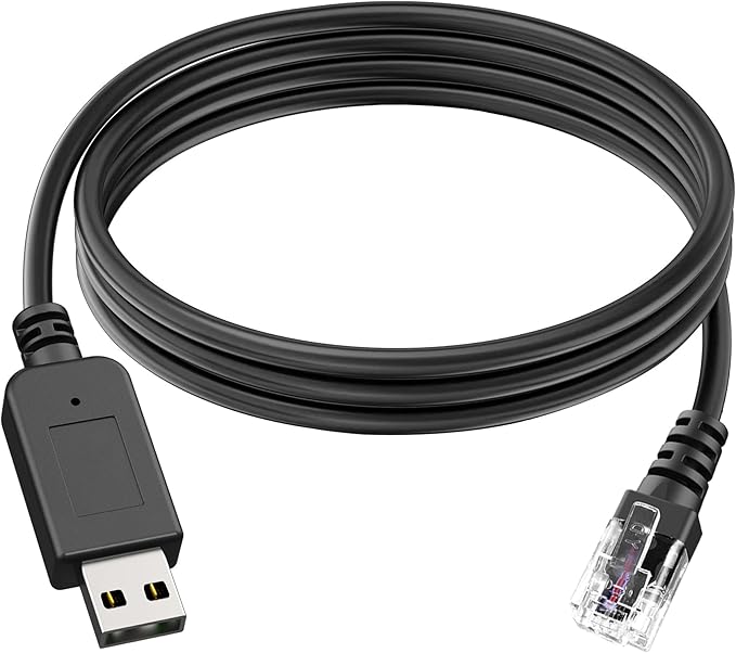 Radar Detector Cable, USB to RJ11 Plug,Replacement Radar Detectors Power Cable for Escort MAX 360 Unide R1 R3 R4 DFR8 DFR9 Passport 9500i Radenso XP Beltronics STI Radar Detector(RJ11-6.56ft)