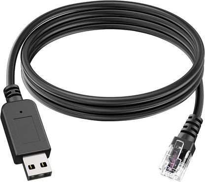 Radar Detector Cable, USB to RJ11 Plug,Replacement Radar Detectors Power Cable for Escort MAX 360 Unide R1 R3 R4 DFR8 DFR9 Passport 9500i Radenso XP Beltronics STI Radar Detector(RJ11-6.56ft)