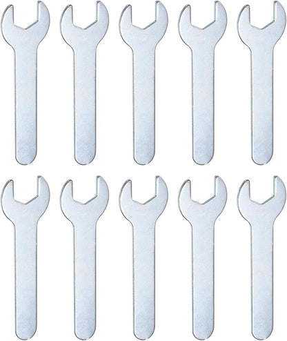 HARFINGTON 10pcs Small Wrench 11x70x1.5mm Metric U-Shaped Single Open Ended Spanner Super Thin Flat Head Galvanizing Wrench for Automotive Repair Furniture Assembly