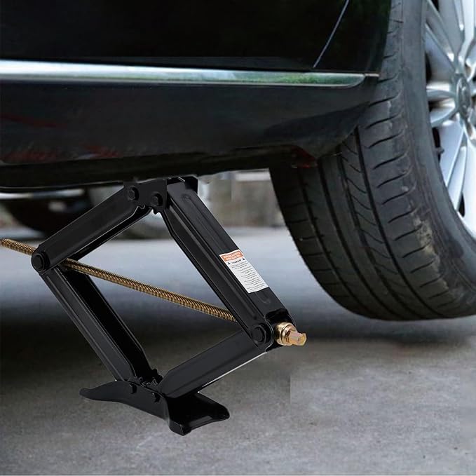 Garvee 24" RV Scissor Jack - 7500lb Heavy Duty Leveling Stabilizer with Crank Handle, Stable Base, 4"-24" Adjustable Height, Powder Coated Steel for Travel Trailers, RVs & Campers - 2 Pack