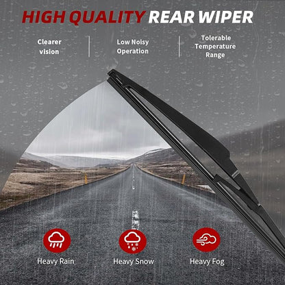 OTUAYAUTO Premium Windshield Wiper Blades - Replacement for Kia Rio 2013-2017 - Precision Fit, All-Weather Performance, Front and Rear Wiper Blades, J/U Hook - 26"+16"+11" (Pack of 3)