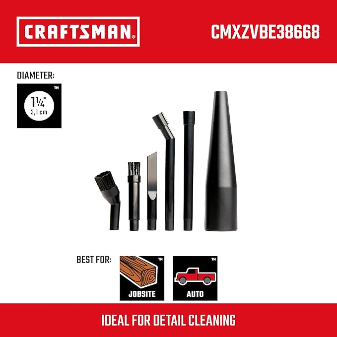 CRAFTSMAN CMXEVBE17590 9 Gallon 4.25 Peak HP Wet Dry Vac, Portable Shop Vacuum Wet and Dry with Filter, Dust Bag, Hose, Car Cleaning Kit and Micro Cleaning Kit for Home and Garage Cleaning