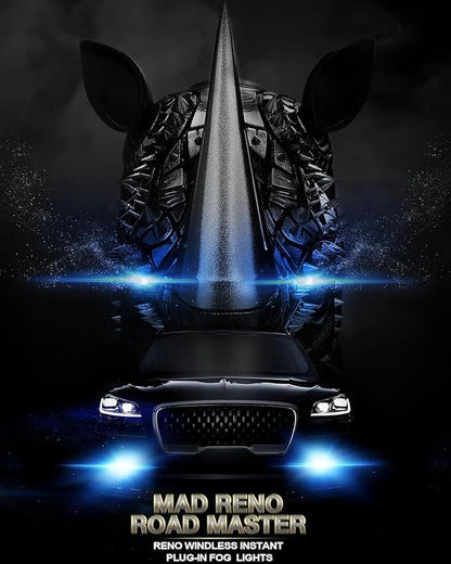 RENO 9007 Bulb,9007 Fog Light Bulbs 6000k White Lights Cool Fan Fanless In Line Car Fog Bulb Plug-N-Play, Pack of 2