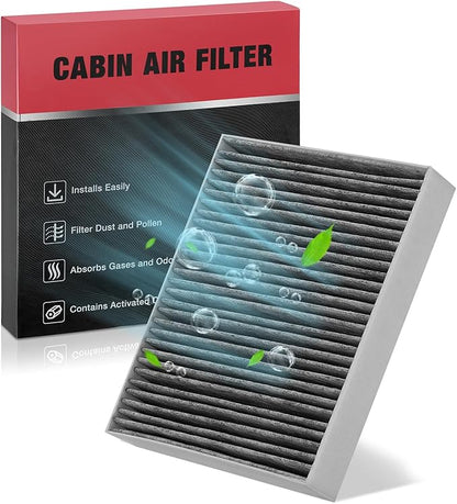 BDFHYK Cabin Air Filter with Activated Carbon Compatible with Chevry Spark, Trax, Sonic, Cruze, Spark EV, Cruze, Malibu, Malibu, Orlando, Compatible with Buick Encore, LaCrosse, Cascada, Regal,Verano