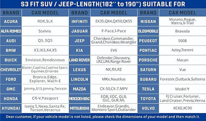 6 Layer Heavy Duty SUV Car Cover Waterproof All Weather Protection with Cotton Liner, Universal Fit Toyota RAV4, Honda CRV, Tesla Model Y, Audi Q5, Nissan Rogue, Mazda CX-5, Kia Sorento