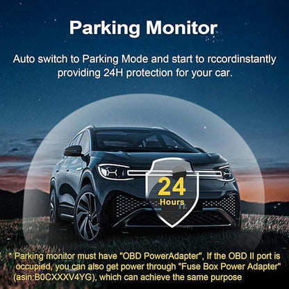 Front 4K & Rear 1080P Dash Cam Custom fit for GMC Yukon, Yukon XL 2015 2016 2017 2018 2019 2020(Model D), Model D & Model C Have Same Models Years but Vehicle Sensor Cover are Different
