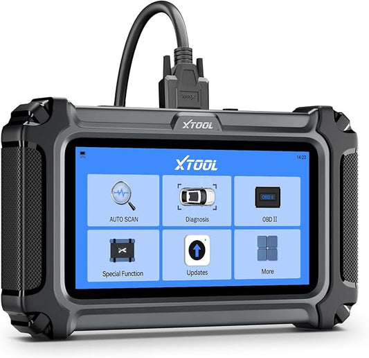 XTOOL D5 Car Code Reader and Reset Tool, Engine ABS SRS Transmission Car Diagnostic Tool with EPB Service, ABS Bleed, Throttle Relearn, Clear Check Engine Light Code Reader with 9 Resets, Free Update