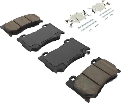Premium Ceramic Front Brake Pads (1001-1346C) Compatible with 2009-2024 INFINITI/Nissan (370Z/FX50/G37/M37/M56/Q50/Q60/Q70/Q70L/QX70/Z)