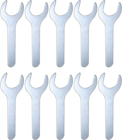 HARFINGTON 10pcs Small Open End Wrench 30x138x2.2mm Metric U-Shaped Single Open Ended Spanner Super Thin Flat Head Galvanizing Wrench for Automotive Repair Furniture Assembly