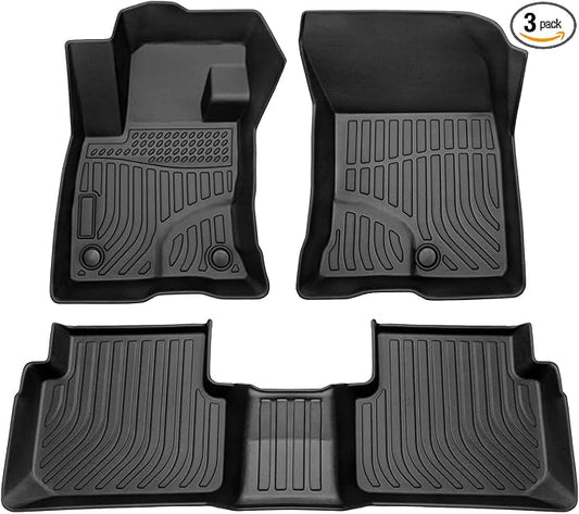 Cartist Floor Mats Compatible with Ford Bronco Sport 2021-2024 2025 2026 All Weather Floor Liners for Ford Bronco Sport Accessories 1st and 2nd Row Carpet Protection Mat Set