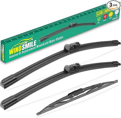 26" 26" 12" Windshield Wiper Blades Replacement for Chevrolet Chevy Bolt EV 2017 2018 2019 2020 2021 Premium All Weather Front Rear Wipers Set - OEM Quality (Pack of 3)