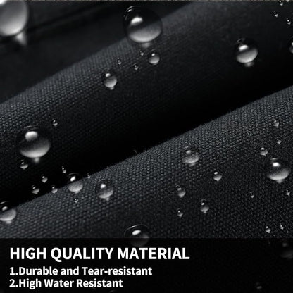 Coverado Rear Car Seat Covers, Waterproof Canvas Seat Protector for Car Seat Cushions for Kids & Dogs, Seat Covers Compatible with 2015-2025 Ford F150 & 2017-2025 Ford F250 F350 F450(Black, 2PCS)