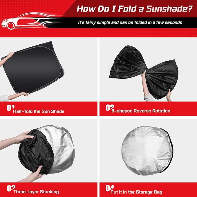 ARISMOTOR Windshield Sun Shade for Honda Prologue EV 2024-2025 2026, Custom Fit Foldable Front Window Sunshade Sun Visor Protector, Block UV Rays Keep Your Car Cooler