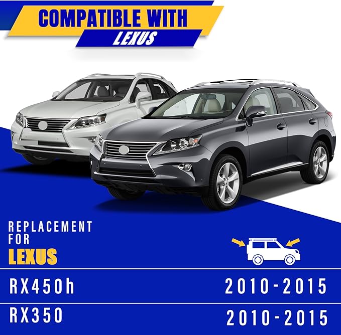 3 wipers Replacement for 2010-2015 Lexus RX450h/2010-2015 Lexus RX350, Windshield Wiper Blades Original Equipment Replacement - 26"/22"/16" (Set of 3) U/J HOOK