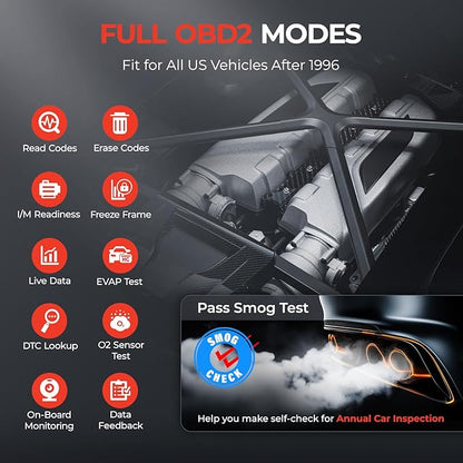LAUNCH CRP123I V2.0 Elite OBD2 Scanner Diagnostic Tool, 2025 New Code Reader for Cars and Trucks, Engine ABS SRS Transmission Car Scanner, Lifetime Free Update, Oil/EPB/DPF/SAS/BMS Throttle Relearn