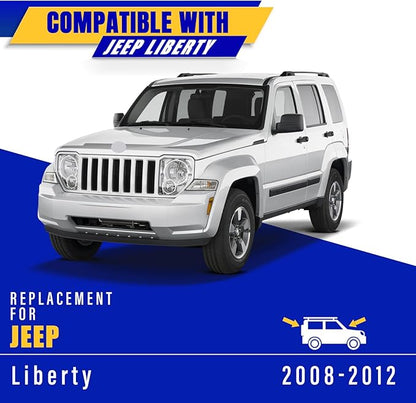 3 wipers Replacement for 2008-2012 Jeep Liberty, Windshield Wiper Blades Original Equipment Replacement - 19"/19"/14" (Set of 3) U/J HOOK