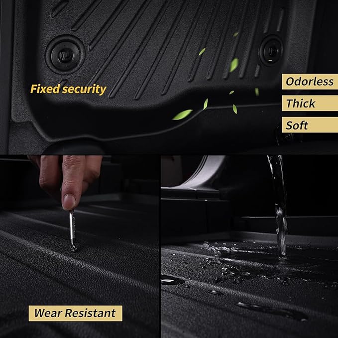 Large Cargo mat for 2026 Hyundai Ioniq 9（Foldable） TPE All Weather Protection Car Large Trunk Mat Accessories-Black