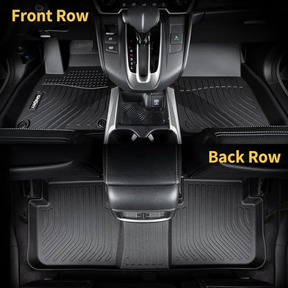 GINOWY- Floor Mats & Cargo Liner Set for Kia Sportage 2023 2024 2025 TPE All Weather Sportage Car Mats Anti-Slip Trunk Mat Waterproof Sportage Floor Liners Accessories Black
